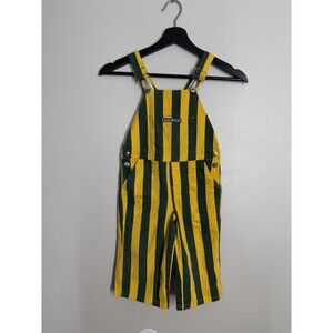 GAME BIBS  Game Day Green Bay Packers 2T Overalls Green Yellow Toddler